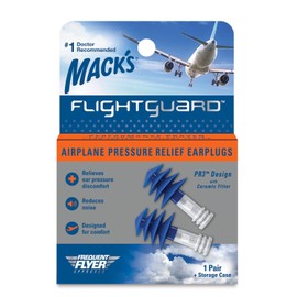 Mack's Flightguard Airplane Pressure Relief Earplugs Ear Discomfort Fly Noise 17