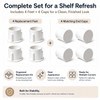 Replacement Feet and Caps Compatible with HDX Heavy Duty Shelving,