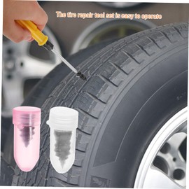Gatuida 1set Tire Repair Screws Kit for Quick Puncture Fixing Vacuum Tire Nails for Motorcycles Cars Easy Installation Screwdriver Efficient Repair Tools