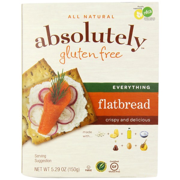 Absolutely Gluten Free Everything Flatbread, 5.29 Ounce