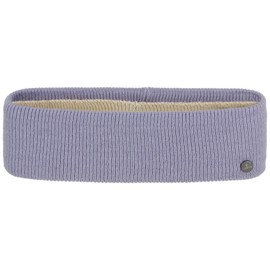 Lierys Mono Headband Women / Men 8 cm Wide - Made in Germany - Three-Layer Knitted Band Lined with Cotton - Rib Knit Ear Warmers 54-60 cm - Ear Protection Autumn / Winter Lilac One Size