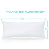 Biloban Waterproof Zippered Pillow Protectors for Body Pillow (21 x