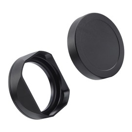 XCD 4/45P Square Metal Lens Hood with Lens Cap for Hasselblad XCD 45mm f/4 P Camera Metal Accessories (Black)