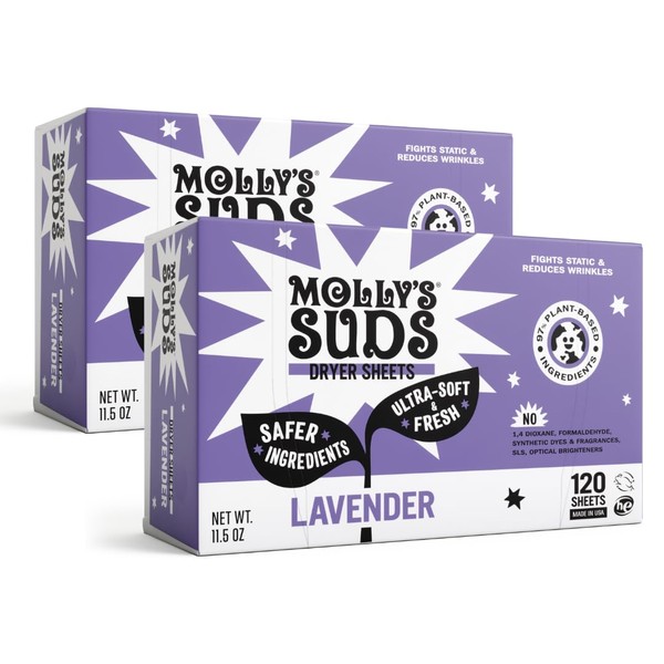 Molly's Suds Molly's Suds Fabric Softener Dryer Sheets for Sensitive