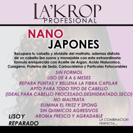 Alaciado Nanojapones 1lt Para Todo Tipo De Cabello