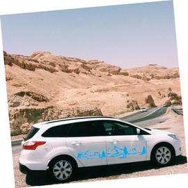 ULTECHNOVO 2sets Decorative Car Side Decal Easy to Apply and Remove Vinyl Stickers for Car Fit for Vehicles