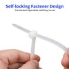1000 Pack 4 inch KOOWIN Nylon Plastic Cable Zip Ties