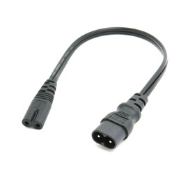 chenyang IEC 60320 C8 Plug to C7 Receptacle Male to Female Extension Supply Main Adapter Cable 30cm