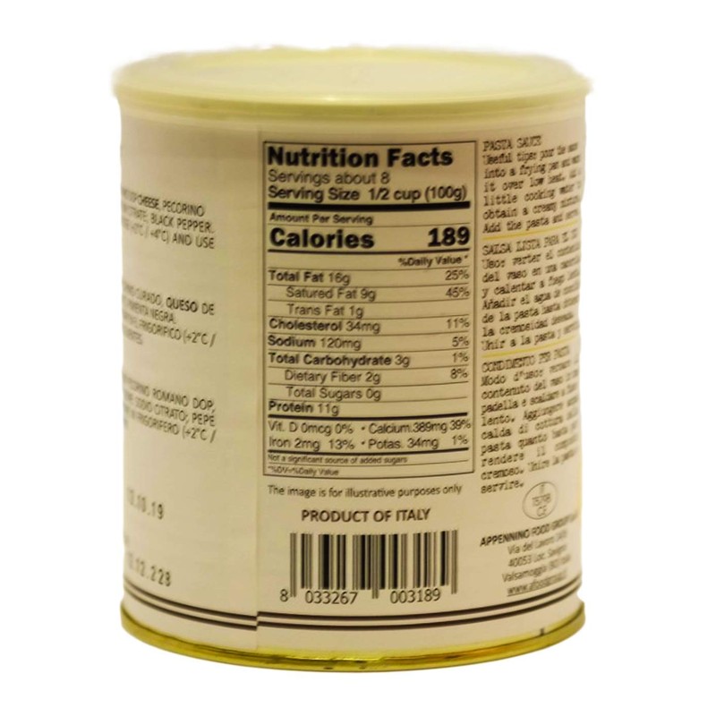 AMERIGO | Cacio e Pepe Traditional Italian Pasta Sauce |