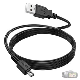 CA-110 AC Power Adapter USB Cord Compatible with Canon VIXIA HF R800 R700 R600 R500 R400 R300 R200 R62 R60 R52 R50 R42 R40 R32 R30 R21 R20 M500 M52 M50, LEGRIA HF R206, R26 Camcorders, 4ft