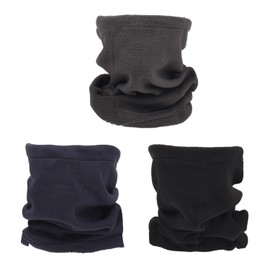 JNAWA 3 Pieces Winter Fleece Neck Warmer Gaiter Thermal Windproof Neck Gaiters for Men Women Winter Skiing Motorcycling Sports Face Covers