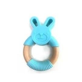 Bunny Silicon baby teether, Bestseller baby gift Teething Gift, Newborn Gift, Baby shower gift, Organic toy, Baby Teeting (Beige)