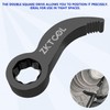 ZKTOOL 2PCS Crowbar Adapter Head Tool, Pry Bar Wrench Adaptor