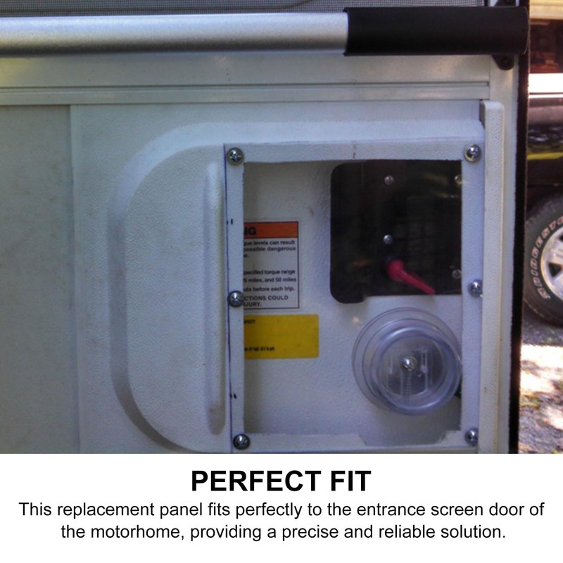 QQZ RV Screen Door Slider Panel 239061, with Push-Down Knob