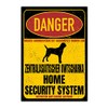 Central Asian Ovcharka Sign Danger Security System Door Sign Dog