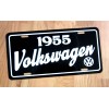 Black 1955 Volkswagen license plate car tag 55 VW beetle