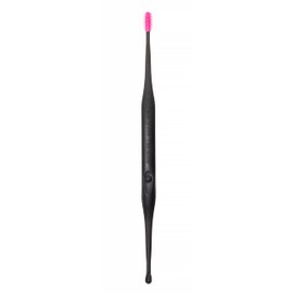 [Bulk Purchase] GREENBELL New Shape Catches Earwax, Flexible Fit, 2-Way Type (Spoon & Soft Brush), Triangular Grip with Convex Portion, Washable, 2-Piece Set, Made in Japan (Pink)