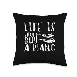 Sync Licensing Music Baby Grand Piano Throw Pillow