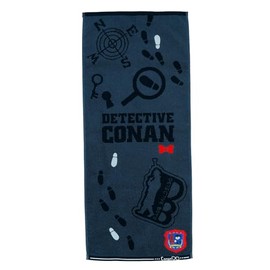 Marushin 4855012400 Face Towel, Detective Conan, Truth Road, 100% Cotton, Antibacterial and Odor Resistant, Present, Gift