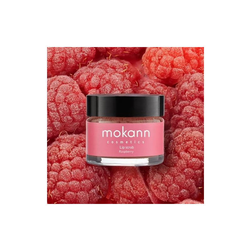 exfoliante labial con frambuesa y aceites nutritivos suaves 15ml