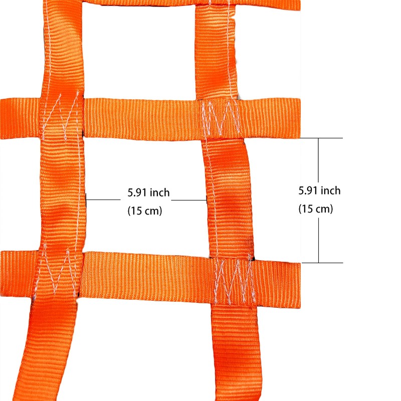 Safety Lifting Net Straps 2*2m 15cm Square Flat Nylon Sling