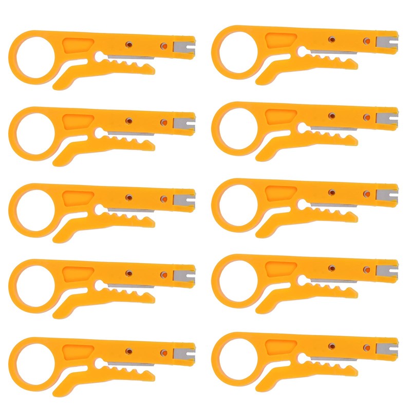 Network Wire Stripper, 10Pcs Mini Wire Stripper, for CAT‑5,CAT‑5e and