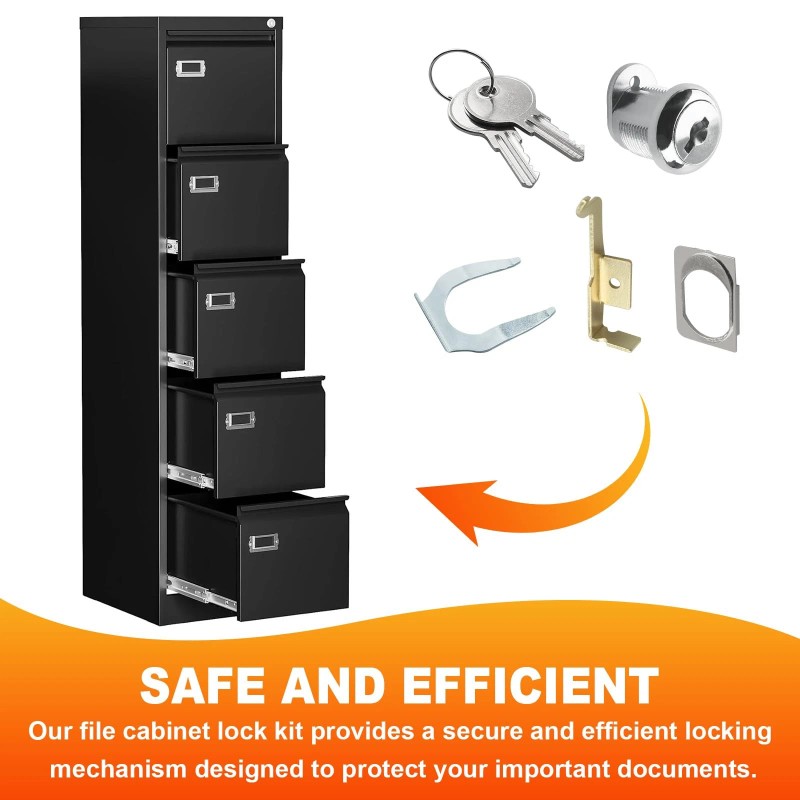 Lankstet Vertical File Cabinet Lock Kit Replacement for HON F24