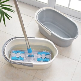 Haundry 4.5 Gallon Cleaning Bucket, Good Grips Household Mop Bucket for Cleaning Supplies, Cleaning Caddy Organizer Basket with Handle, 17.1L, White