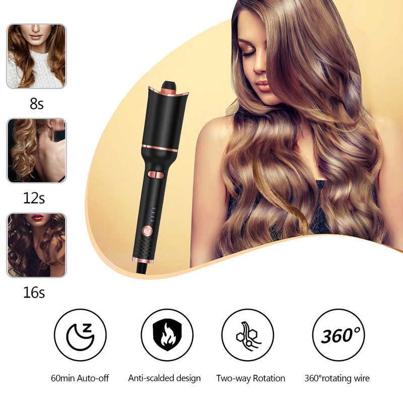Curling Iron Automatic Curling Iron 4 Adjustable Temperature Hair Curler