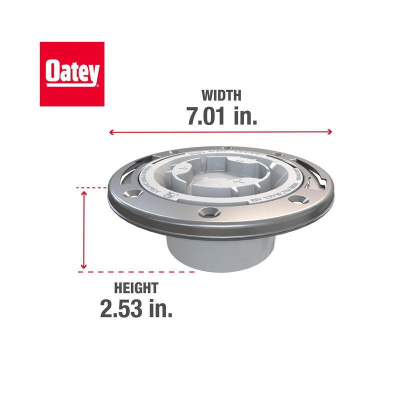 Oatey 3 in. or 4 in. Easy Tap Closet Flange,