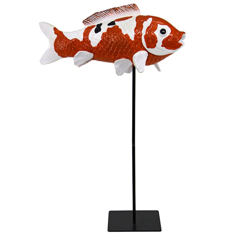 Design Toscano Japanese Floating Koi Sculpture: Large