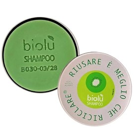 Biolù - Kiwi Solid Organic Shampoo 55g with Tin Container BIOLU Code LBSSKI
