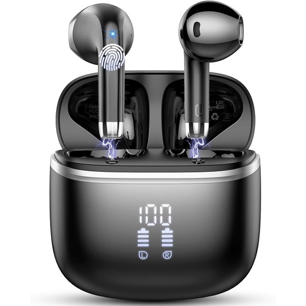 HOIFA Wireless Earbuds, Bluetooth 5.4 Headphones with Deep Bass Stereo,