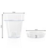 Kalapanta Transparent Plastic Pot for Orchids, with Drainage Holes and