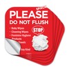 Please Do Not Flush Sign 5 Pack 6"x 6" Please