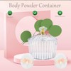 2 Pieces Body Powder Puff and Container