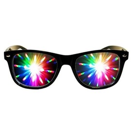 [KYO] Kaleidoscope Glasses, 3D Diffraction Glasses, Watching Light Changing, Valentine's Day Accessories, Perfect for Rave Party, Wedding Party, Music Night, Fireworks Show, Special Effect Glasses