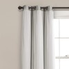 Lush Decor Sheer Grommet Curtains Panel with Insulated Blackout Lining,