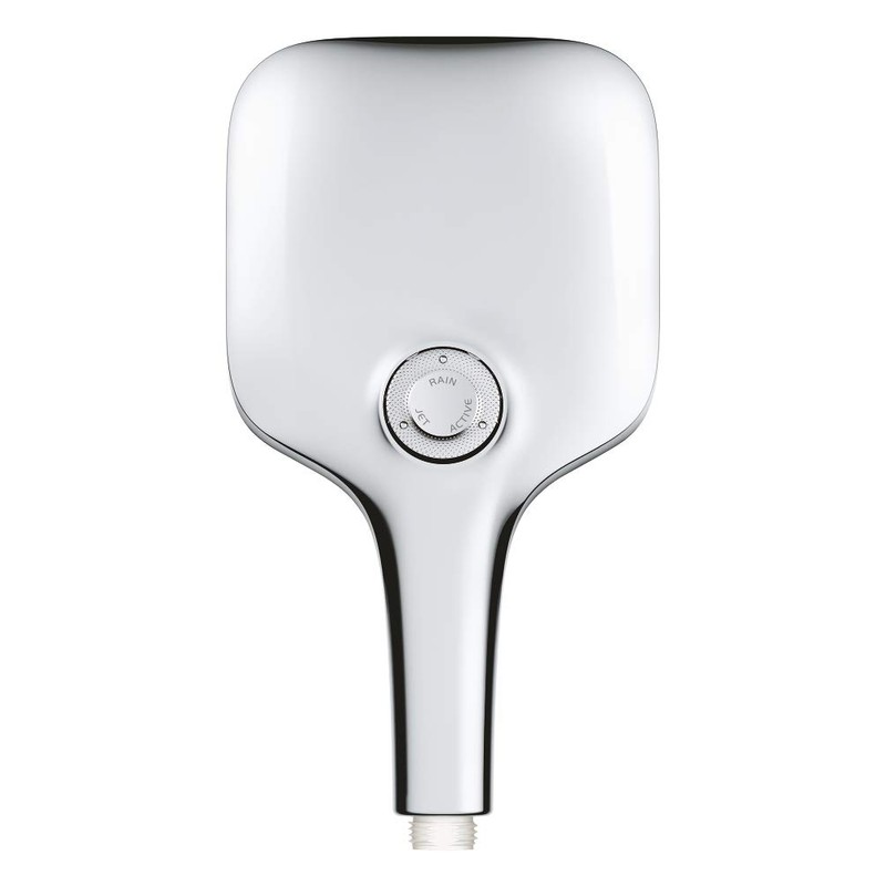 Grohe 26582000 Rainshower SmartActive 130 Cube Hand Shower (Water-Saving, 3