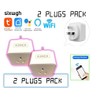 Smart Plug, Wi-Fi Enabled, Voice Control - 2 Pack, Alexa,
