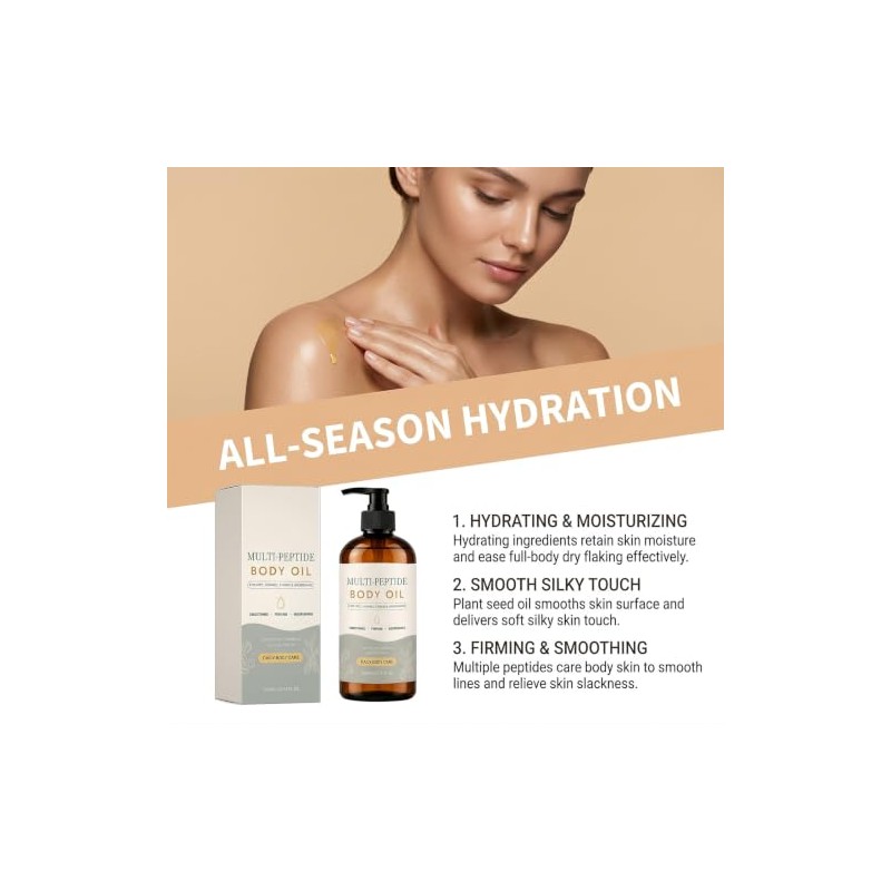 Aceite Corporal Hidratante Multi PéPtido Nutritivo 10 Fl Oz