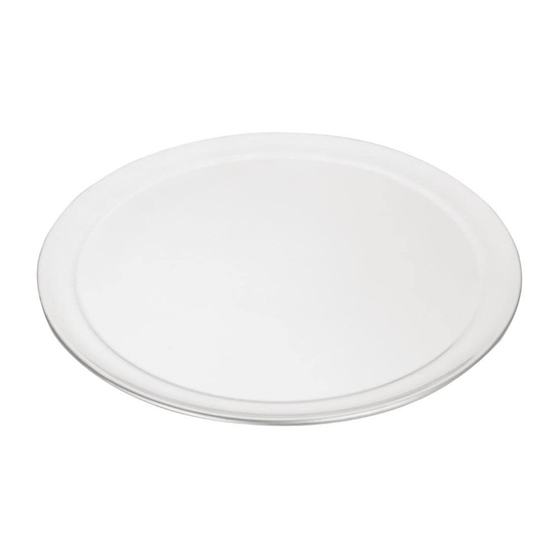 Vogue Tempered Pizza Pan 8mmx355mm Aluminium Non Stick Baking Oven