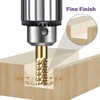 Titanium Coated Engraving Milling Cutter Carbide Bits, 0.8-3mm, 1/8'' Shank,
