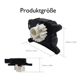 HISports Actuator Set 1K0907511C, Heater Controller for Recirculation and Mixing Flap, Air Conditioning, Compatible with A3 Q3 Seat Alhambra Altea XL Superb