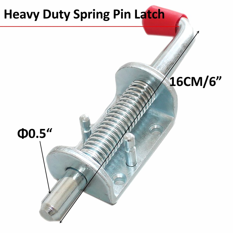 X-Haibei 2 Pcs Trailer Spring Latch Pin, 1/2 inch Barrel