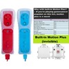 2 Pack Remote Controller with Motion Plus for Wii/WII U,