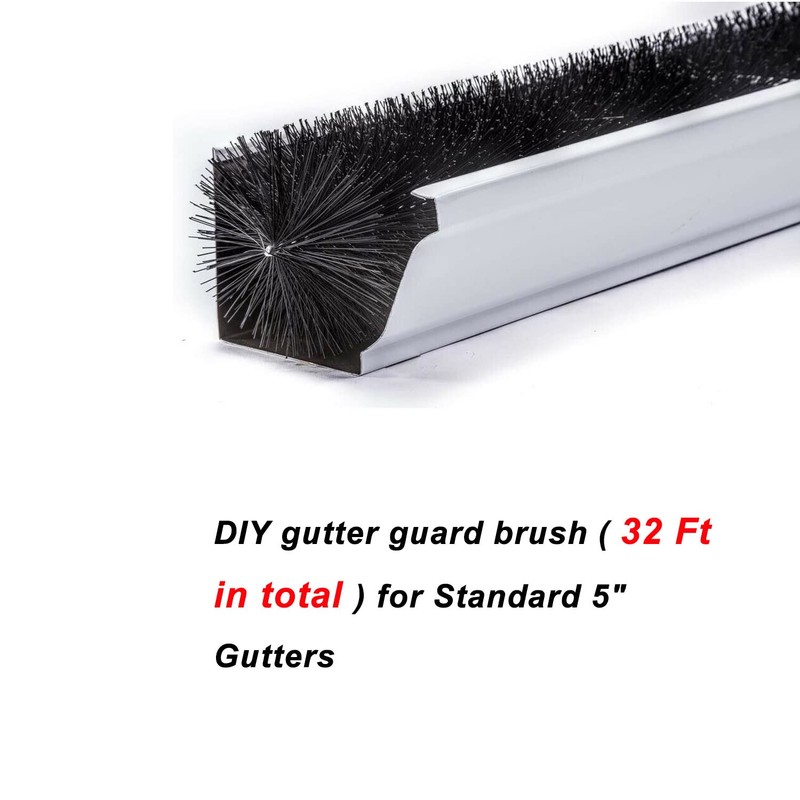 Gutter brush guard- Simple Gutter Guard | No Tools DIY
