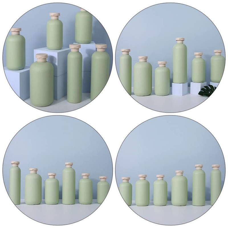 minkissy 3pcs Flip Cap Shampoo Bottles Empty Sub Package Squeeze