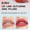 6 Colors Liquid Lip Liner Quick Drying Waterproof Long Lasting