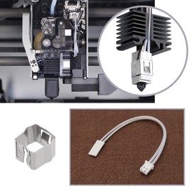 1 Set Keramik Heizung Thermistor Temperatursensor für 3D-Drucker-Extrusionsgeräte-Zubehör Metall-Halteklammer kompatibel mit BB X1 Carbon X1-Carbon Combo